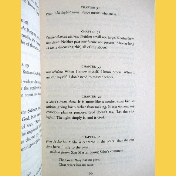 Book: Tao Te Ching by Lao-tzu, translated by Stephen Mitchell - Picture 7 of 16